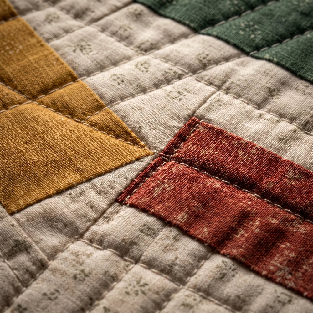 Brick Quilt Pattern PDF, Beginner Quilt, 66 x 78 in Throw Quilt
