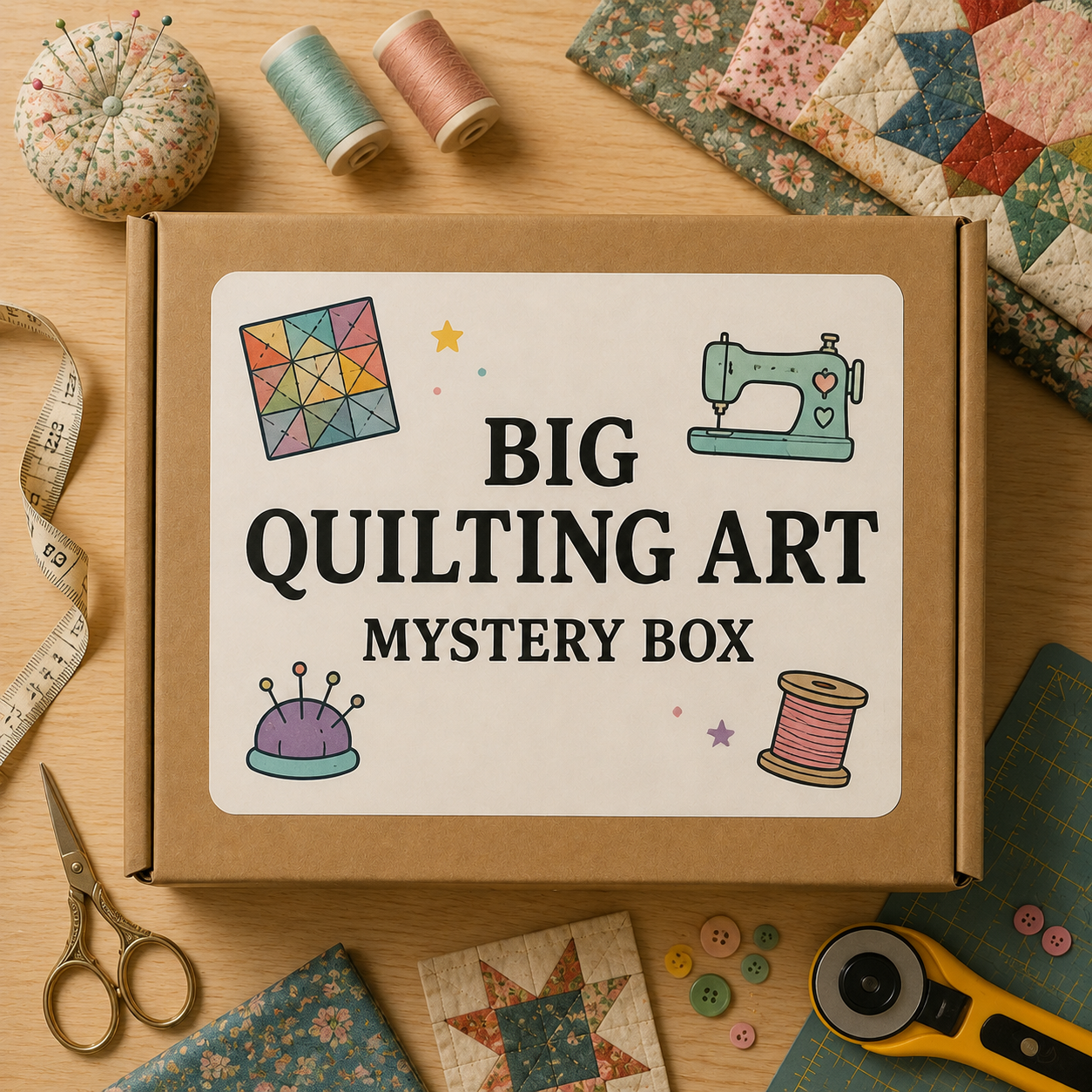 Big Quilting Art Mystery Box
