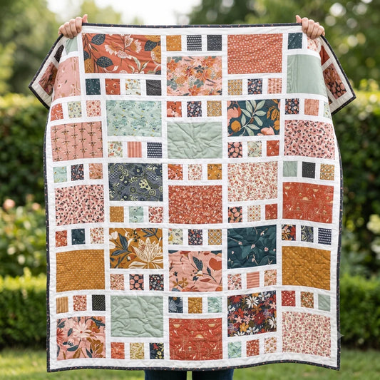 Quilt Pattern - Fat Quarter Friendly Framed Squares Quilt